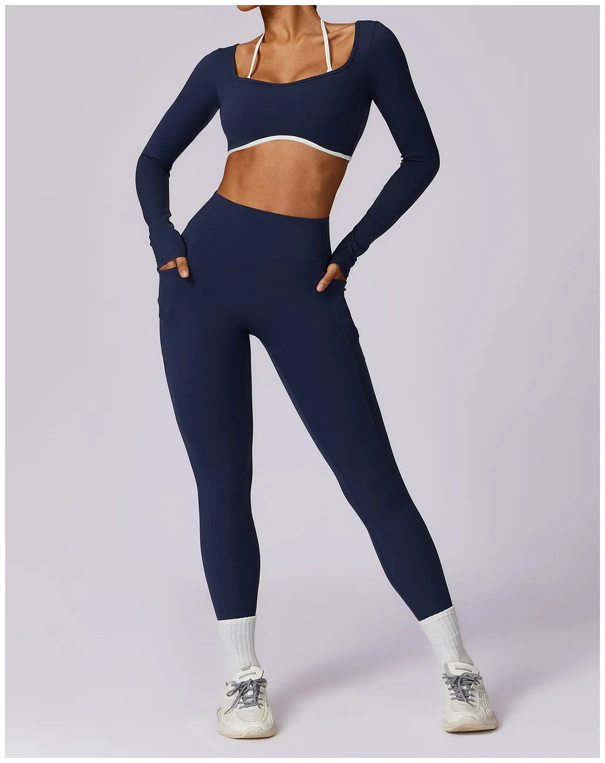 2Pcs Gym Set Women Workout Backless Yoga Suit
