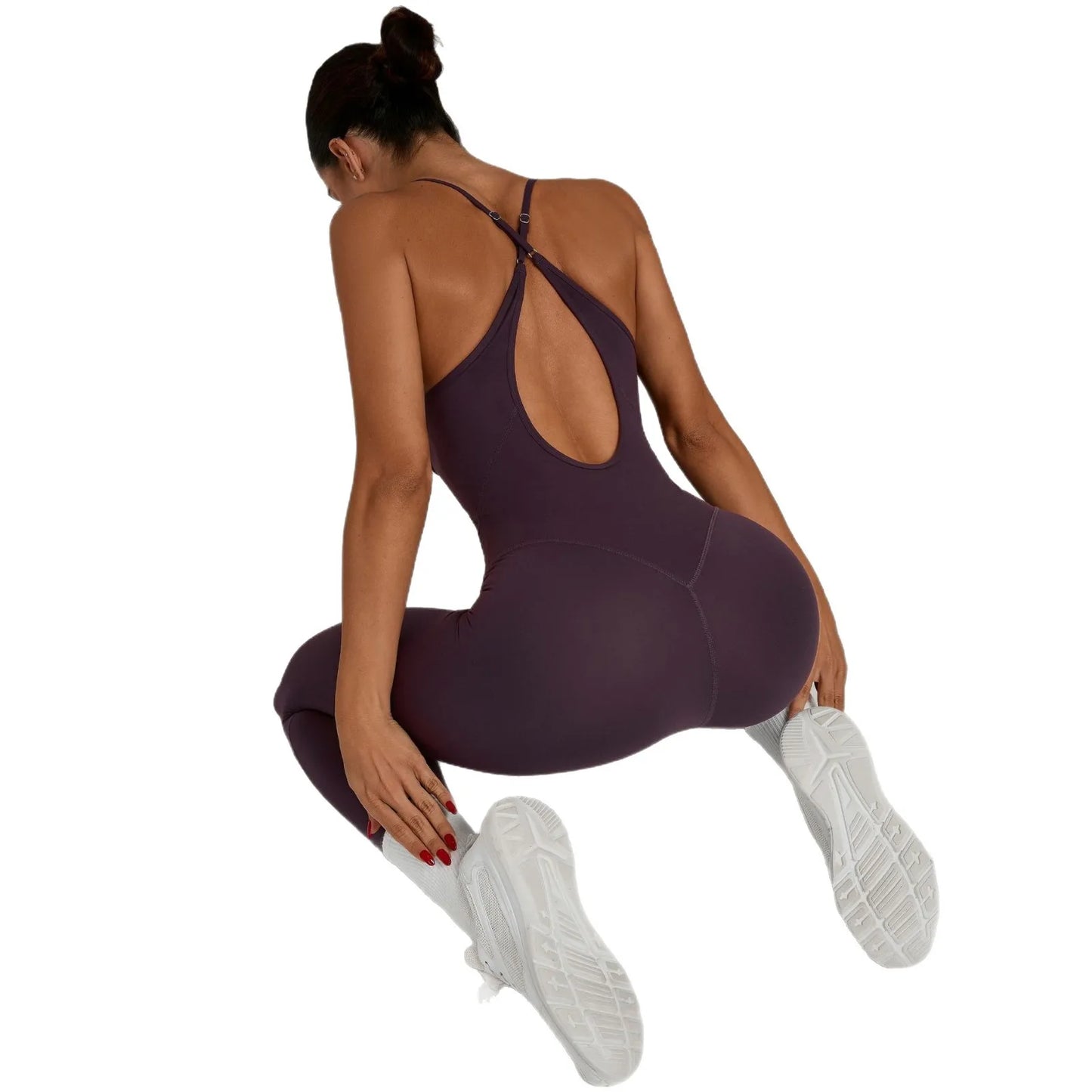 Women Yoga Backless Set Gym High Intensity Workout Clothing Seamless High Waist