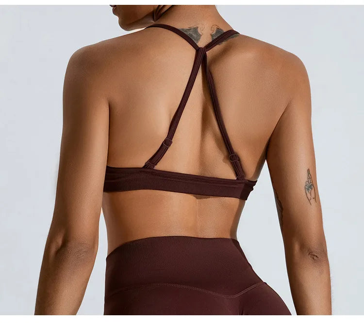 Gym Clothes Women 2 Pcs Yoga Set Sports Bra Seamless High Waist Leggings