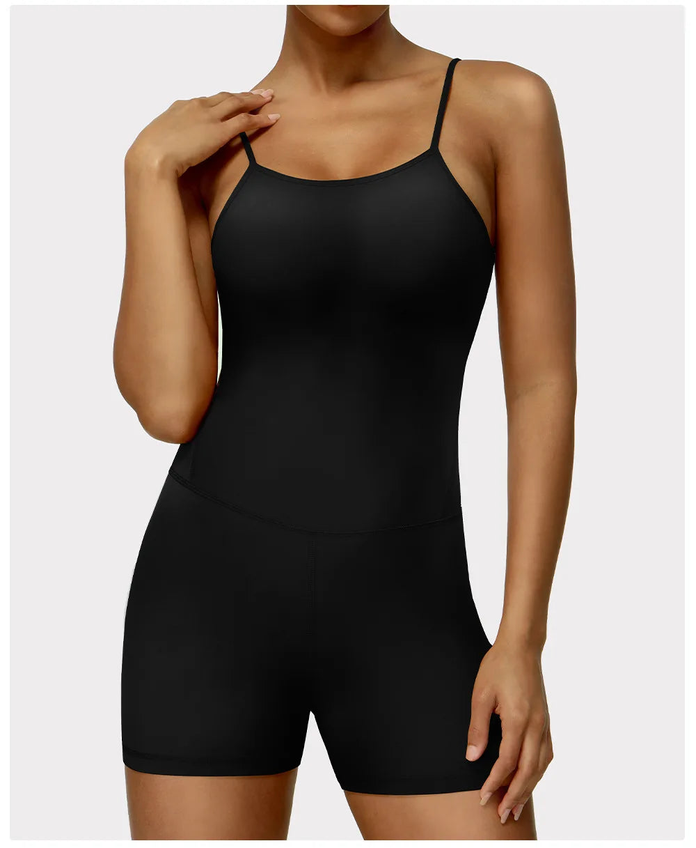Gym Clothes Romper Backless Set Fitness Bodysuit