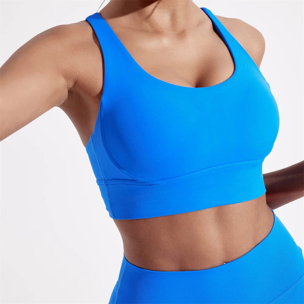 Solid Color Women Fitness Sport bra