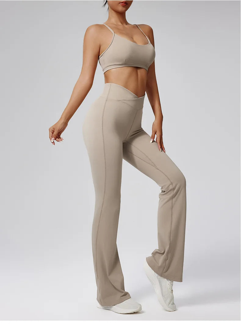 Women Tracksuit 2PCS Yoga Set Workout Clothes