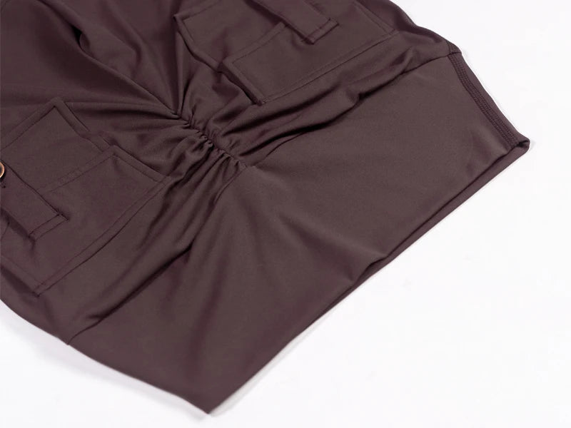 QINACTIVE Yoga Shorts for Women Pocket Scrunched Butt Gym Leggings High Waist Push Up Tights Sexy Booty Sports Shorts Fitness