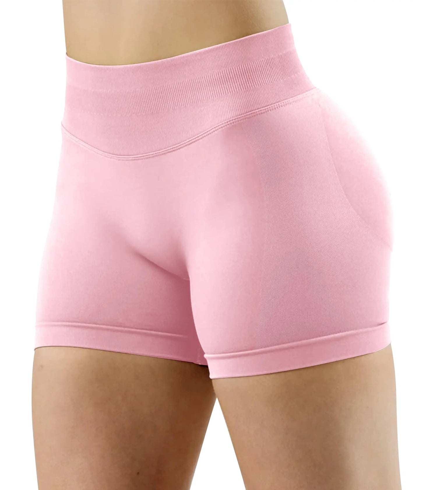Women Seamless Yoga Sports Shorts Stretch Scrunch Butt Gym Shorts Low Ribbed Workout Running Leggings Sexy Athletic Yoga Shorts