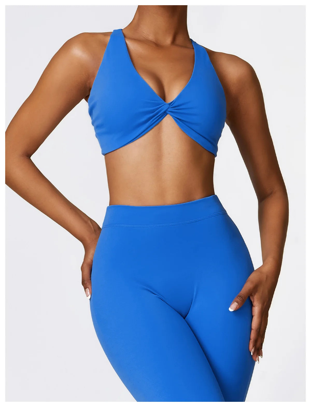 Yoga Set 2 Pieces Gym Set Workout Clothes for Women Seamless High Waist Leggings