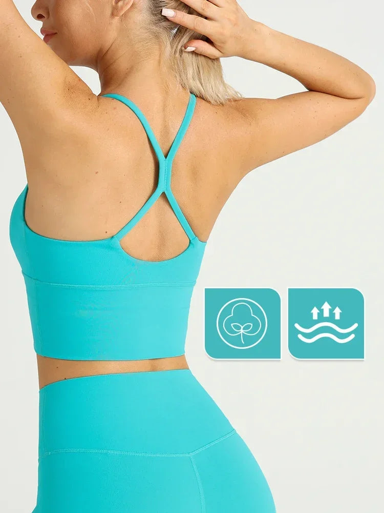 Cross Back Y Shape Sports Bra
