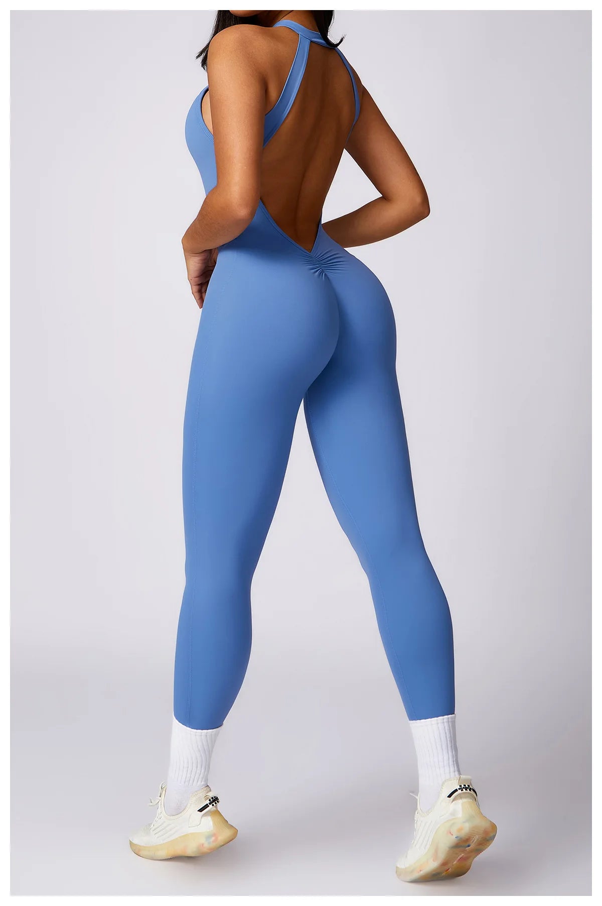 Romper Backless Set Workout Jumpsuit Fitness Bodysuit