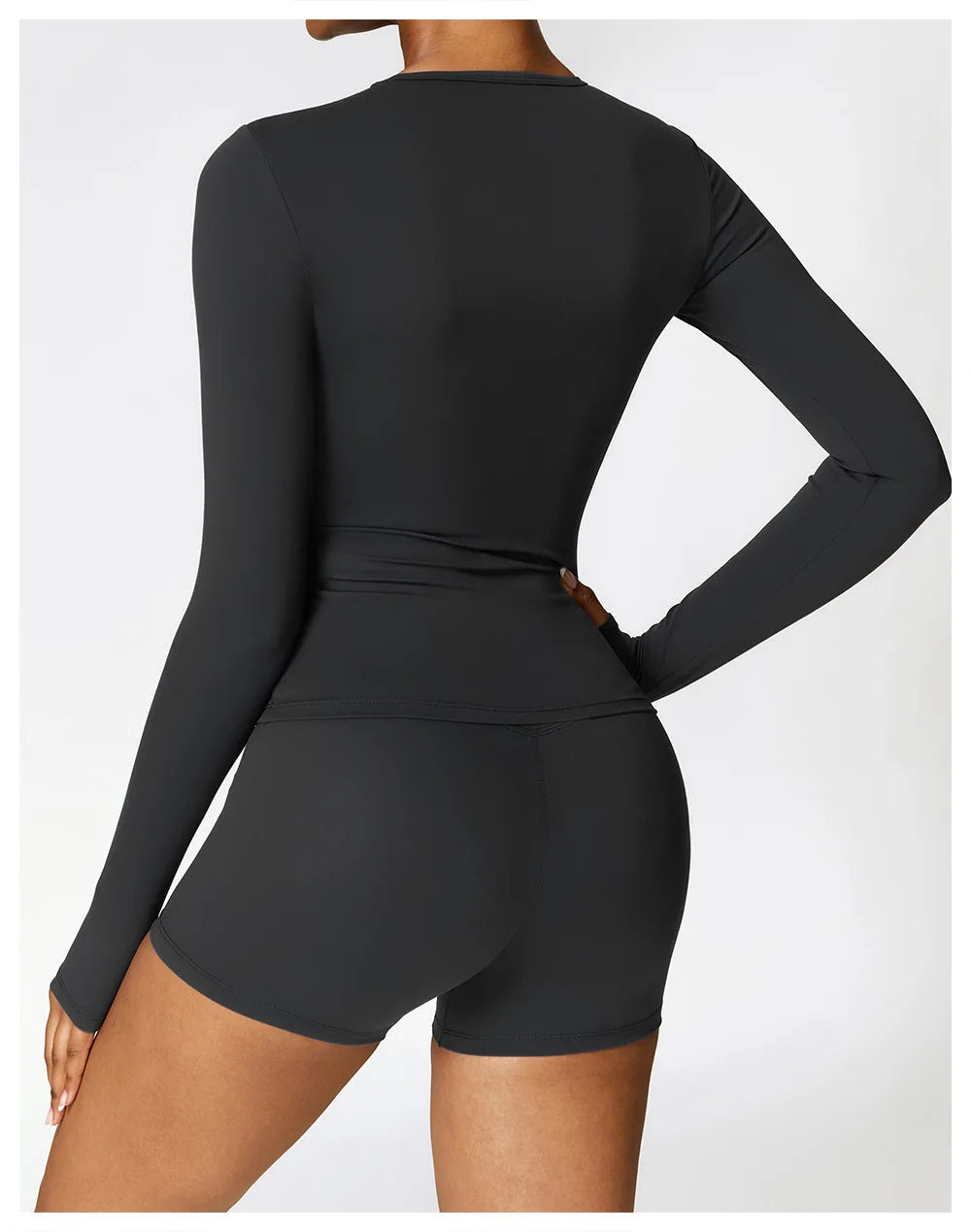 Long Sleeve Fitness Crop Top