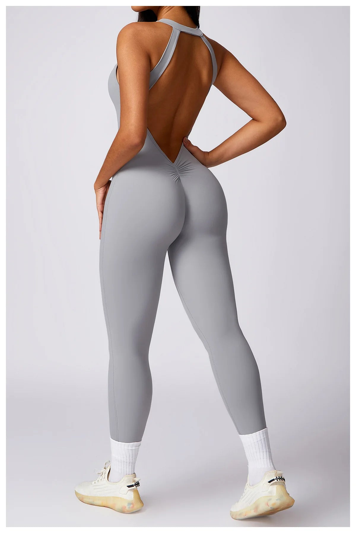 Romper Backless Set Workout Jumpsuit Fitness Bodysuit