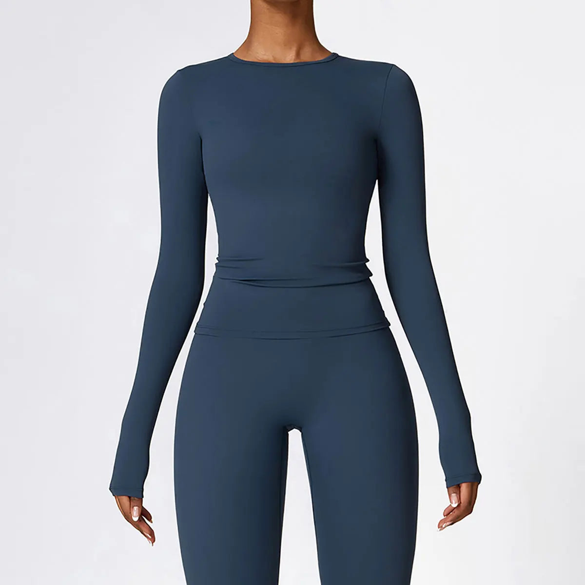 Long Sleeve Fitness Crop Top