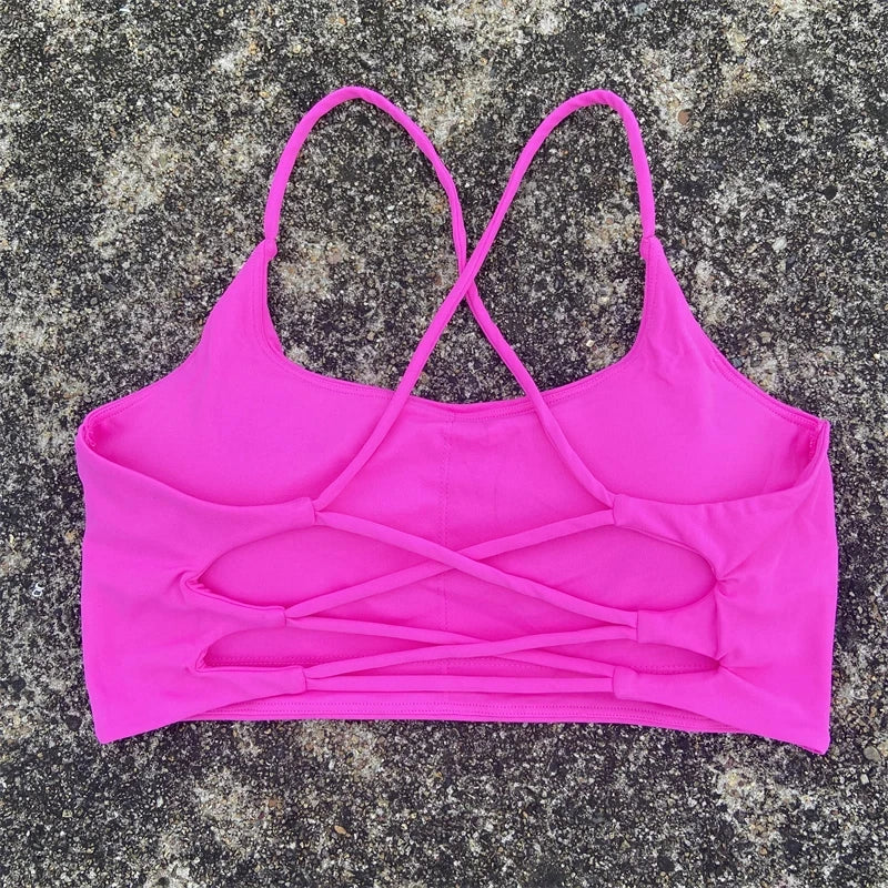 Solid Color Women Sexy Fitness Sport Bra