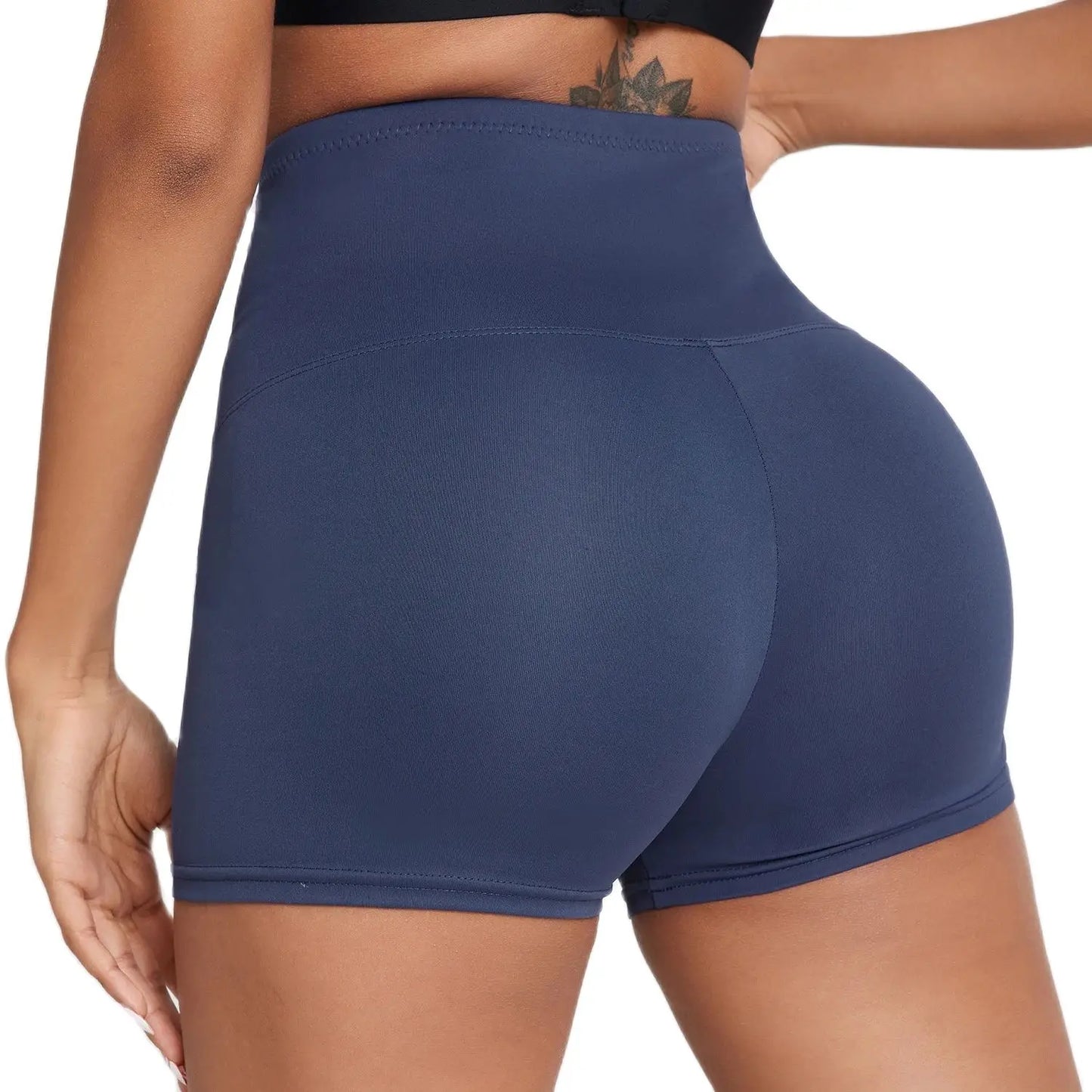 CHRLEISURE Women Breasted Yoga Shorts Sexy Butt Lift Fitness Shapewear Abdomen Tights Gym High Waist Stomach Cycling Shorts