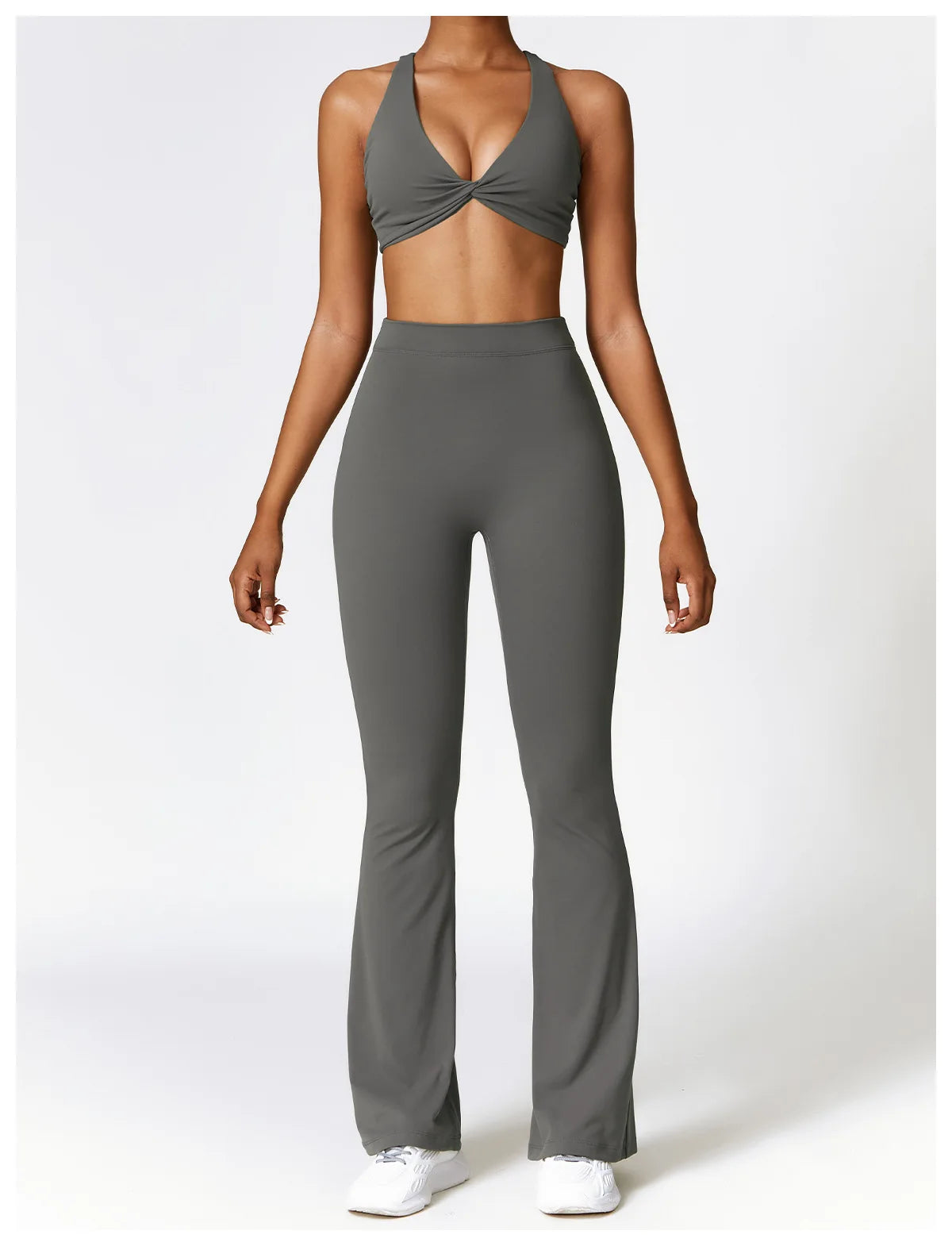 Yoga Set 2 Pieces Gym Set Workout Clothes for Women Seamless High Waist Leggings