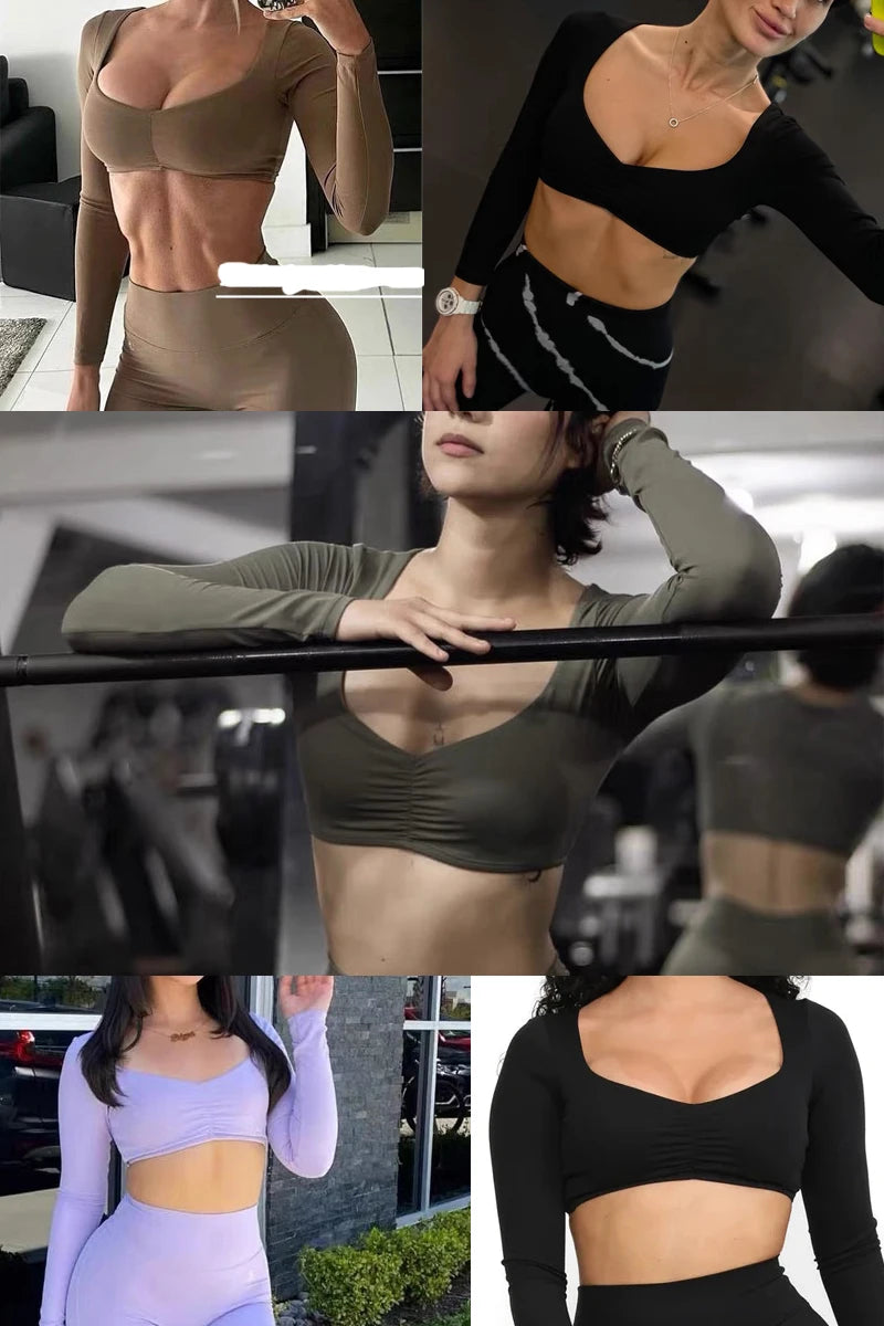 Long Sleeve Crop Top