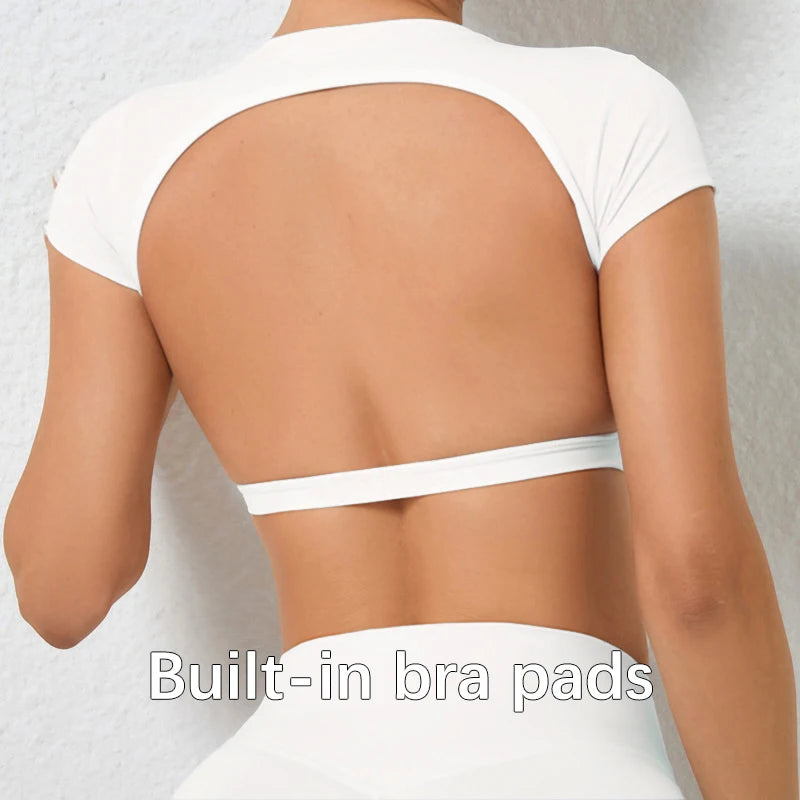 Backless Yoga Crop Top
