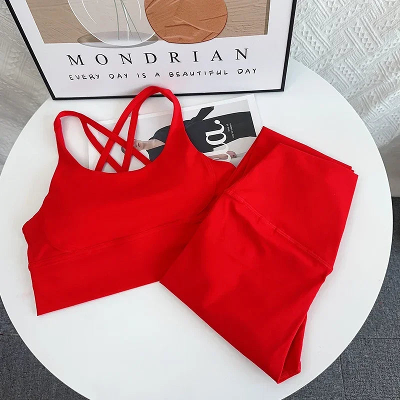 2 Piece Yoga Set Breathable Fitness