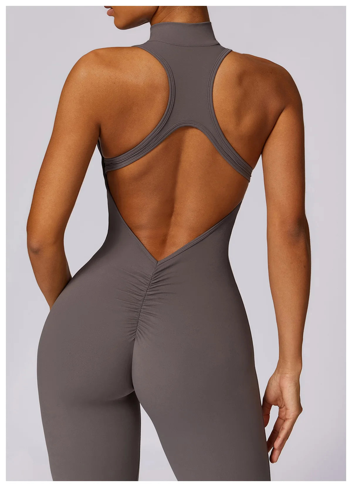 Zipper Yoga Jumpsuit Fitness Sports