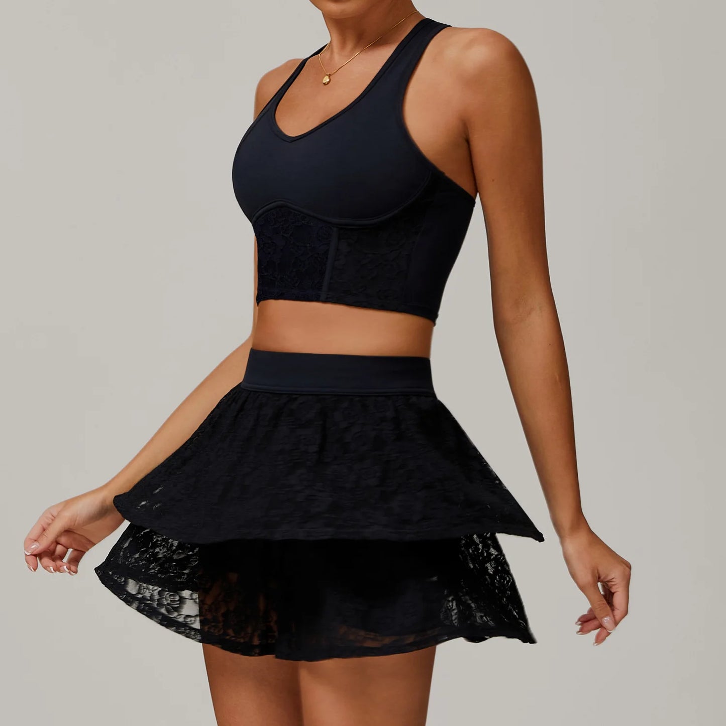2 Pieces Women's Yoga Set Sexy Sport Bra High Waist