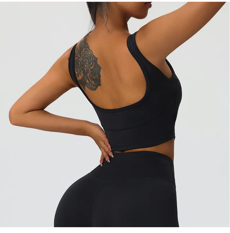 2 Pieces Women's High Quality Soften Yoga Set Sports Suit Gym Set
