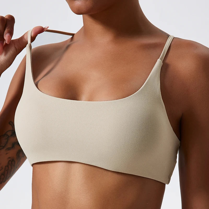 Super Soft Fabric Back Cross Sports Bra