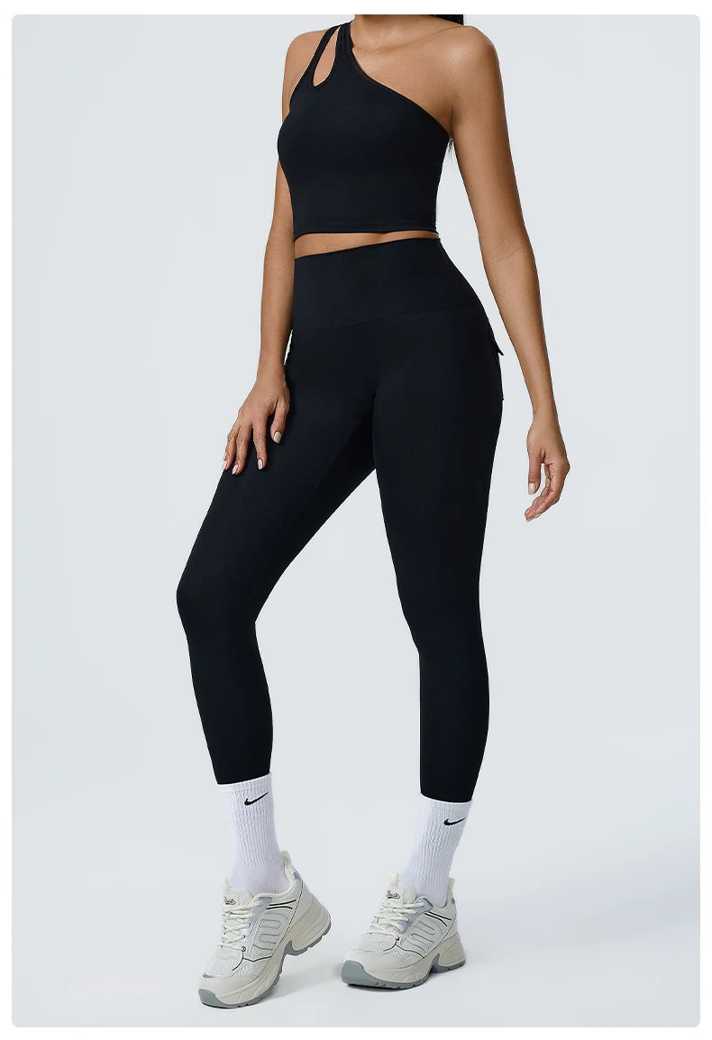 2PCS Seamless Yoga Women Sexy Set Athletic Wear