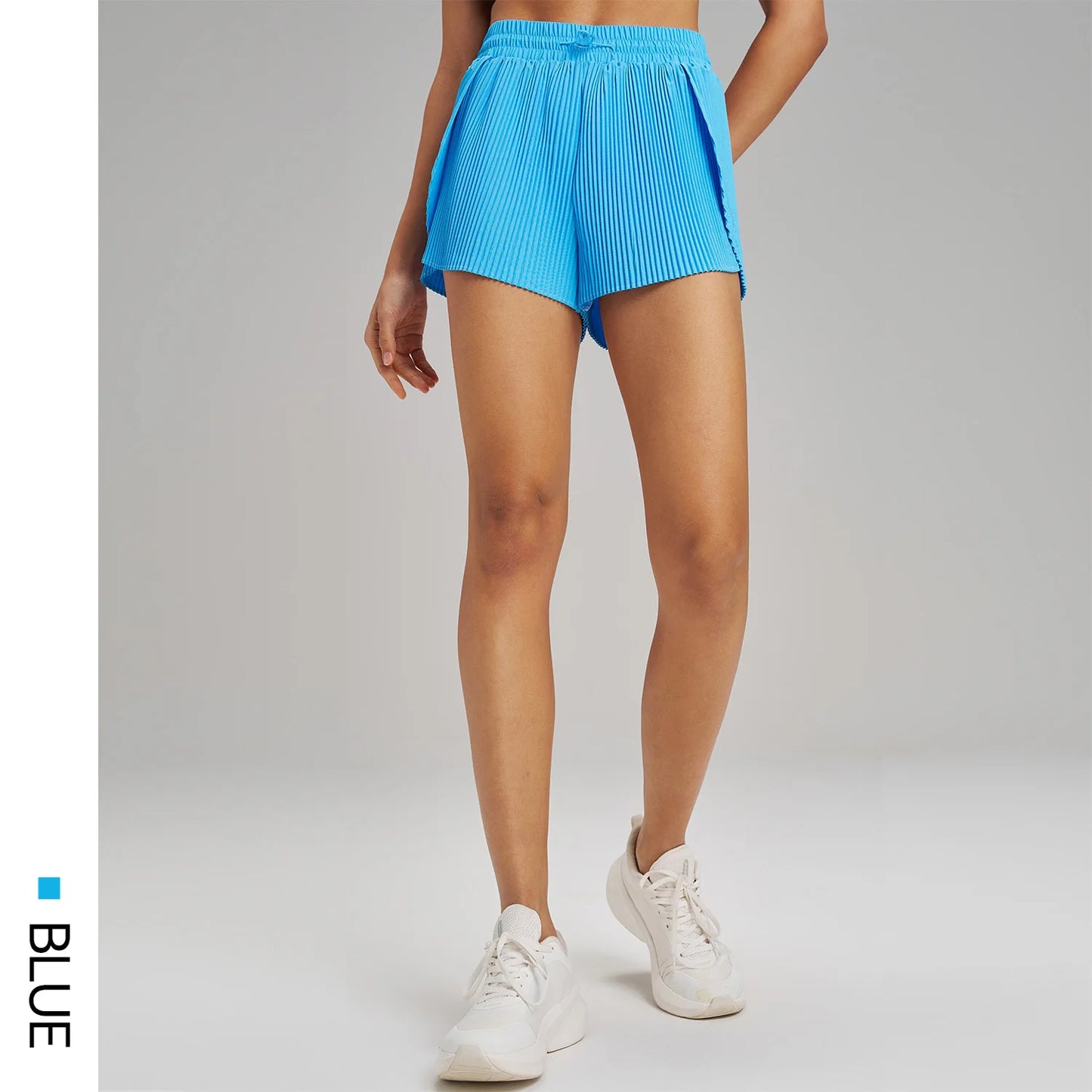 Sports Outdoor Fitness Yoga Shorts Fake Two Pieces Pleated Skirt Pants Breathable Quick Dry Three Point Pants Yoga Skirt