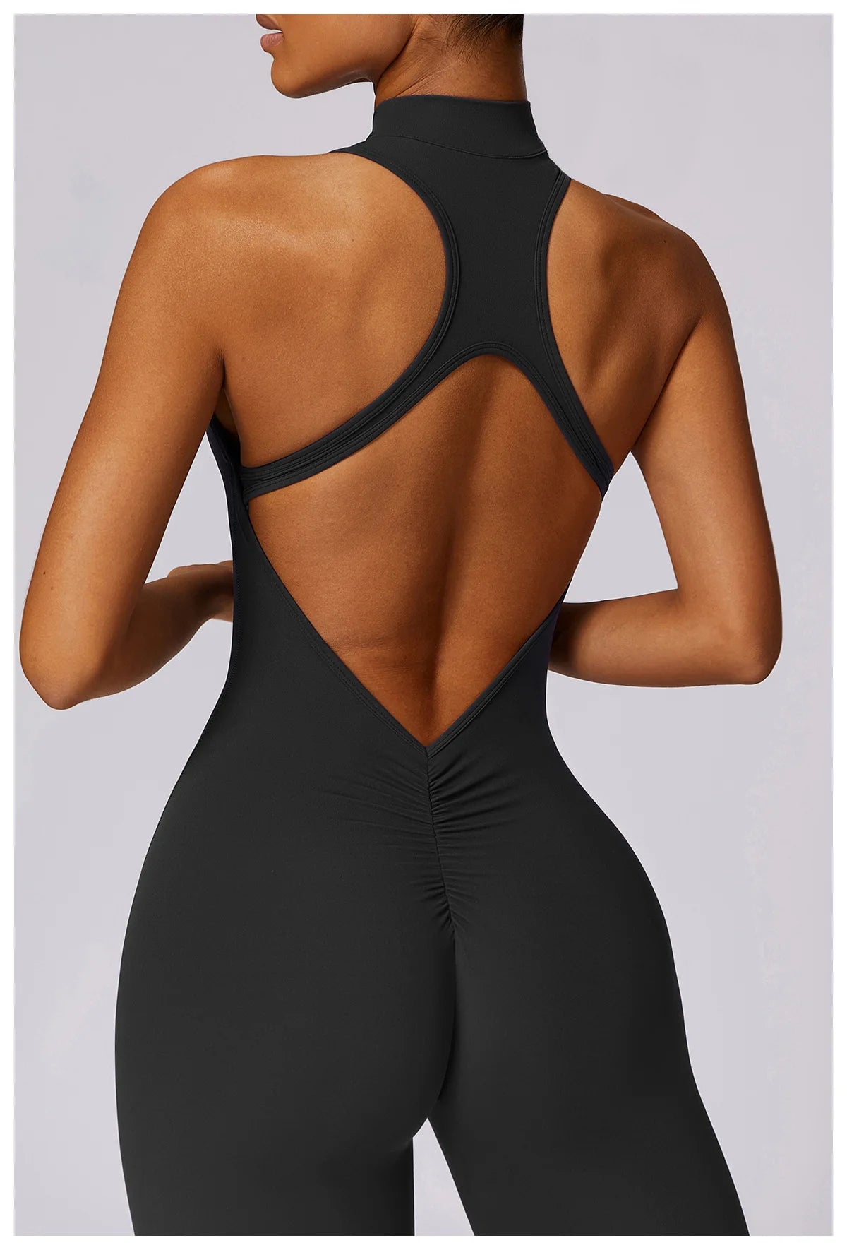 Zipper Yoga Jumpsuit Fitness Sports