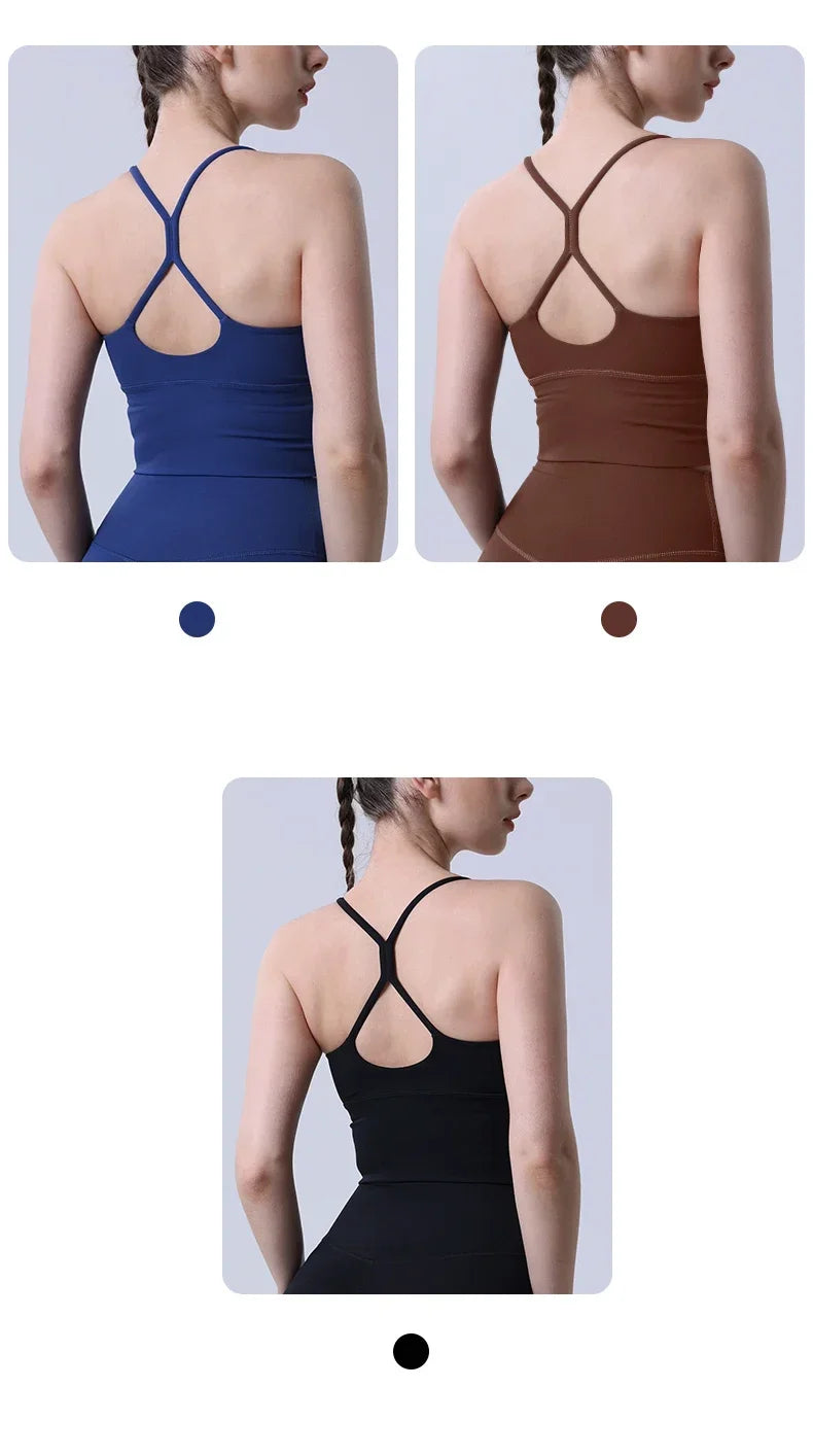 Cross Back Y Shape Sports Bra