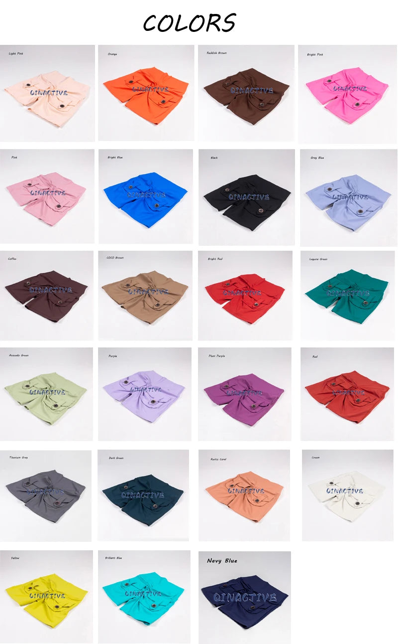 QINACTIVE Yoga Shorts for Women Pocket Scrunched Butt Gym Leggings High Waist Push Up Tights Sexy Booty Sports Shorts Fitness
