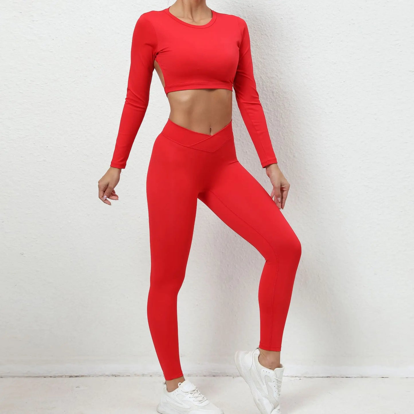 2PCS Yoga Suit Sports Set Women Clothes Gym Set