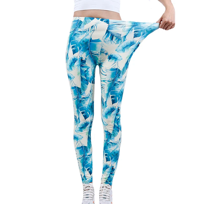 Print Legging Push Up Fashion Pants