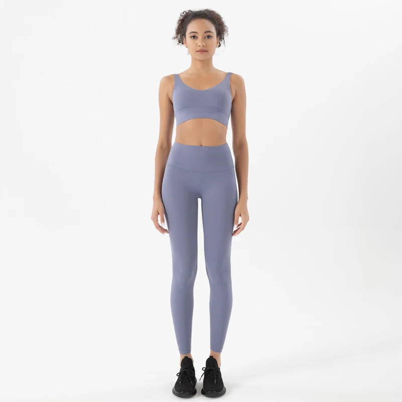 Nylon Tracksuits Women's Yoga Set Sports Suit Gym Fitness