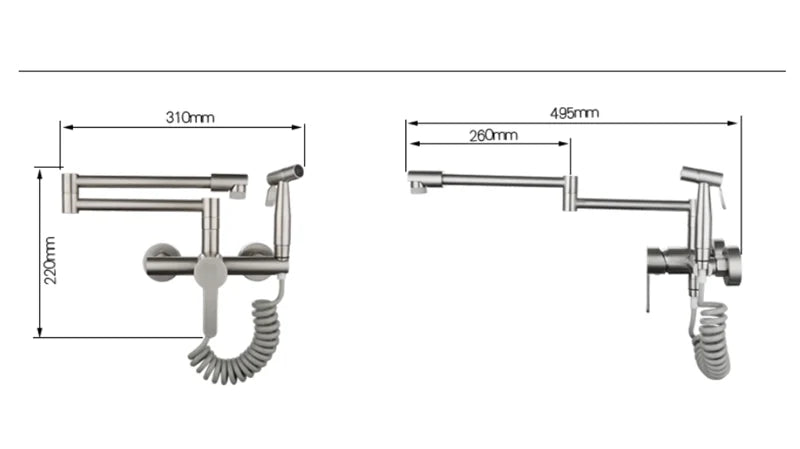 Kitchen Faucet With Spray Gun