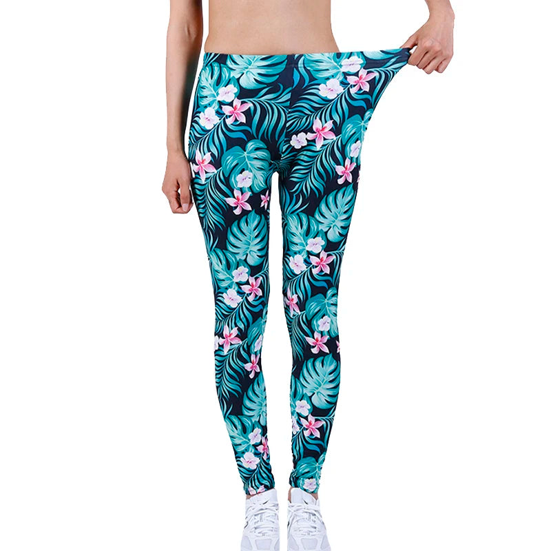 Floral Print Leggings