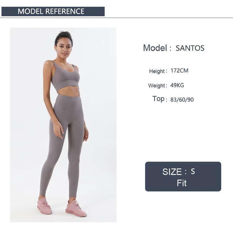 Nylon Tracksuits Women's Yoga Set Sports Suit Gym Fitness