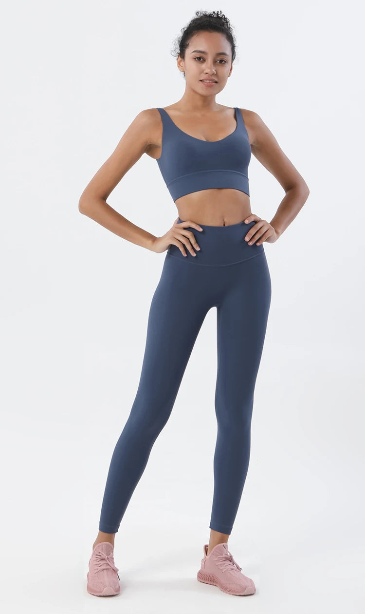Nylon Tracksuits Women's Yoga Set Sports Suit Gym Fitness