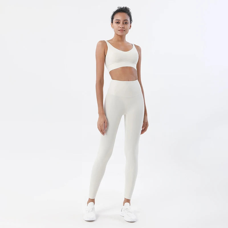 Nylon Tracksuits Women's Yoga Set Sports Suit Gym Fitness