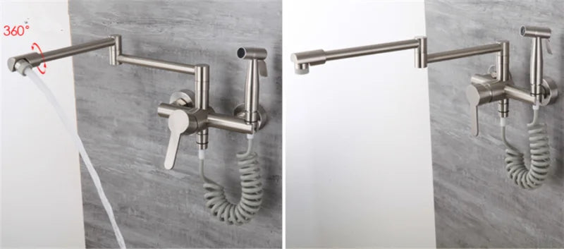 Kitchen Faucet With Spray Gun