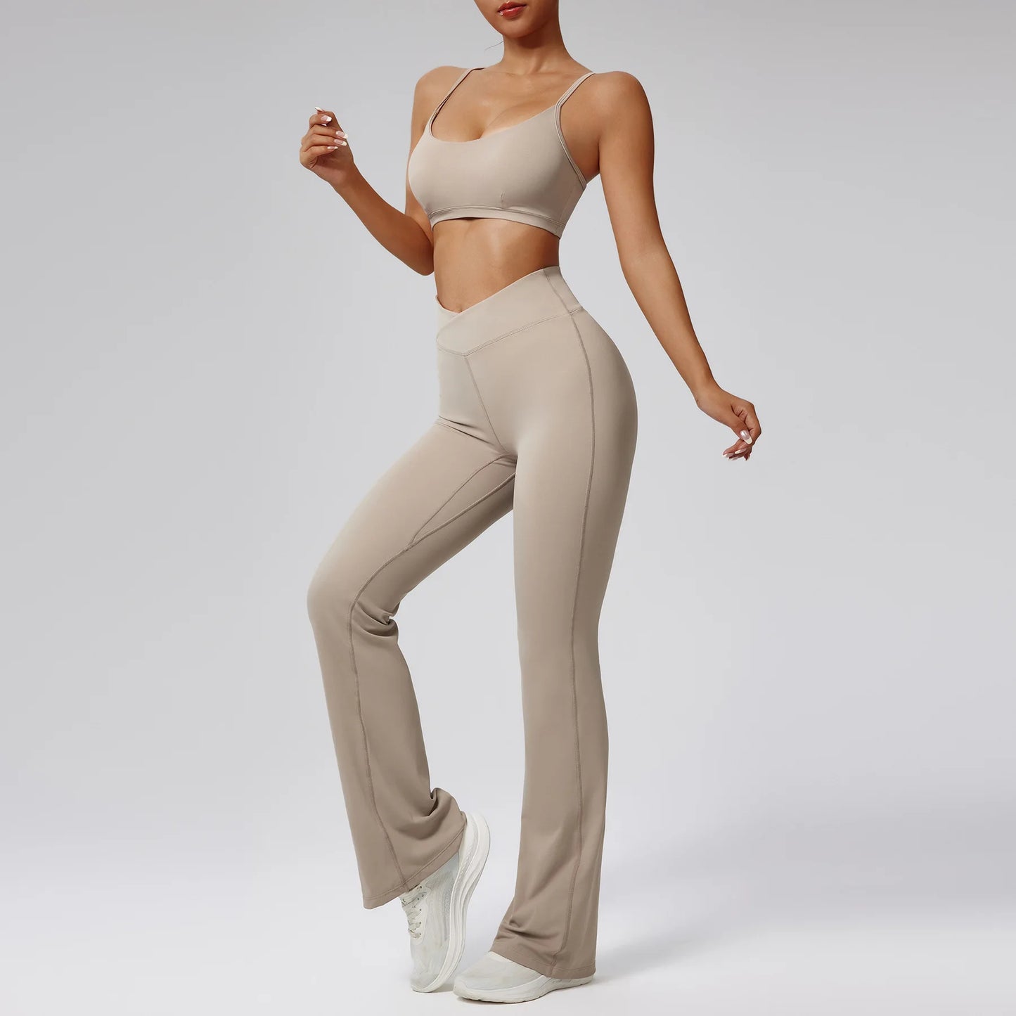 Women Tracksuit 2PCS Yoga Set Workout Clothes
