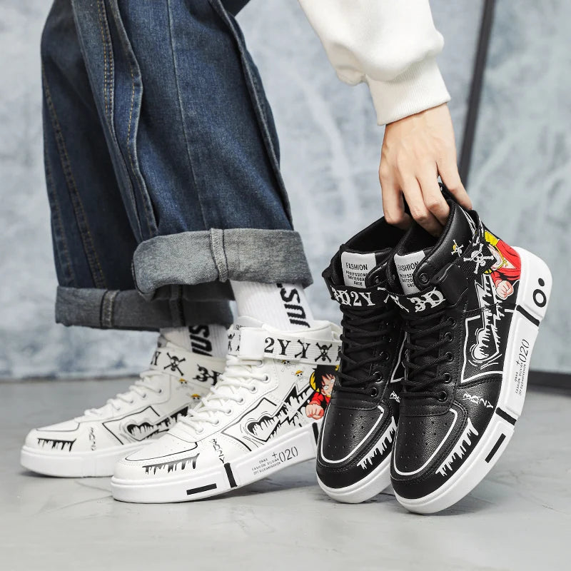 Men's Shoes 2024 New High Top Casual Board Shoes Student Fashion Couple Shoes Running Luxury Designer Sneakers Men