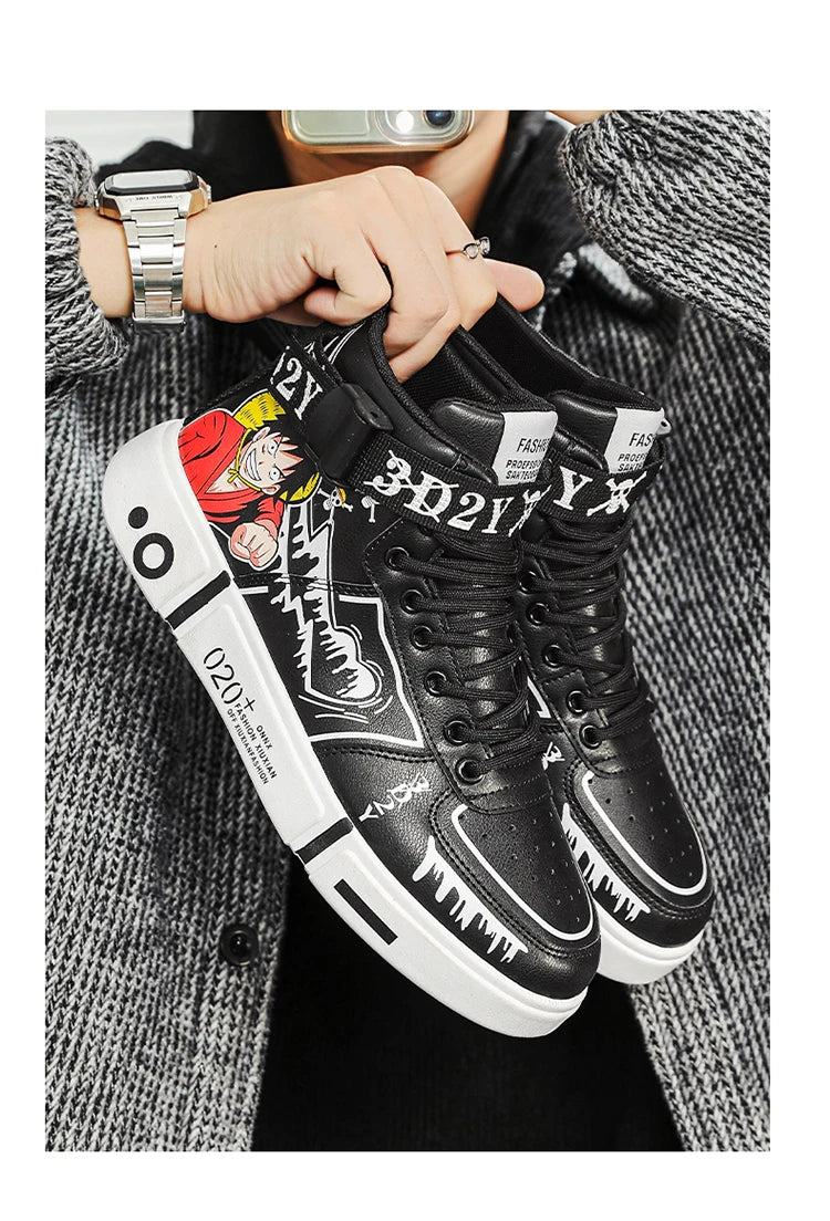 Men's Shoes 2024 New High Top Casual Board Shoes Student Fashion Couple Shoes Running Luxury Designer Sneakers Men