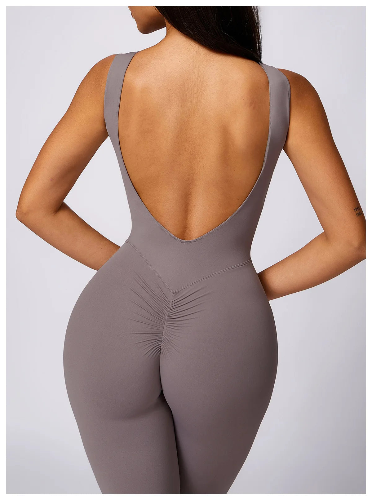 Scrunch Butt Jumpsuit Gym Set