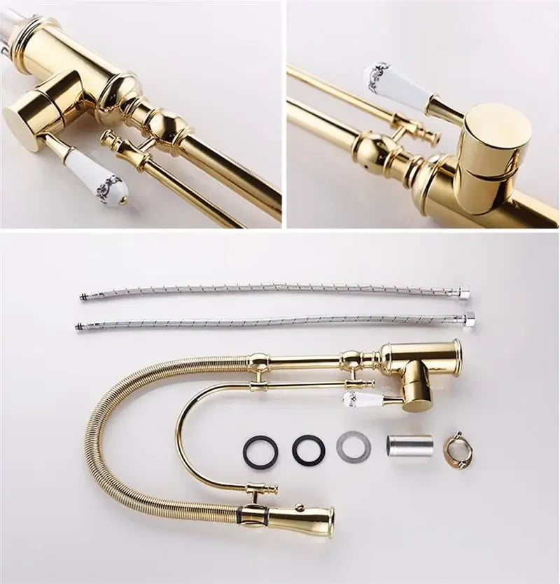 Kitchen Sink Mixer Faucets Brass