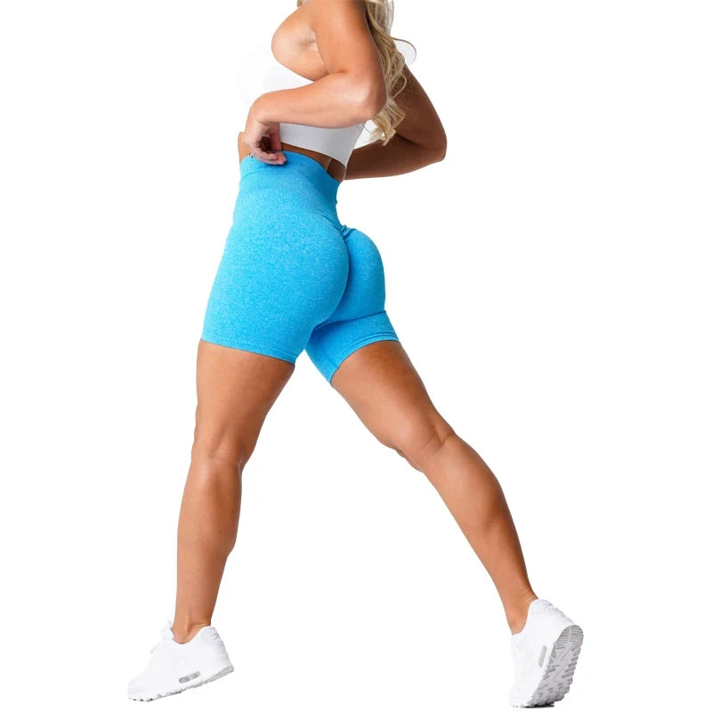 Scrunch Seamless Shorts Spandex Shorts Woman Fitness Elastic Breathable Hip-lifting Leisure Sports Running