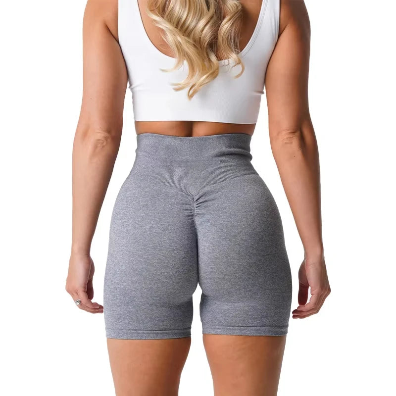 Scrunch Seamless Shorts Spandex Shorts Woman Fitness Elastic Breathable Hip-lifting Leisure Sports Running