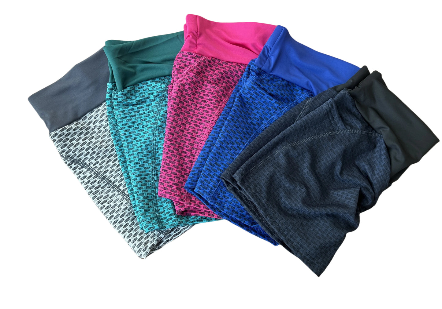 New Women High Waist Honeycomb Yoga Shorts Seamless Workout Elastic Buttocks Sportswear Impact Fitness Leggings Gym