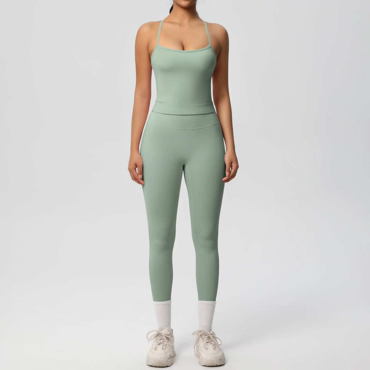 Yoga Top Set Fitness Gym Suit