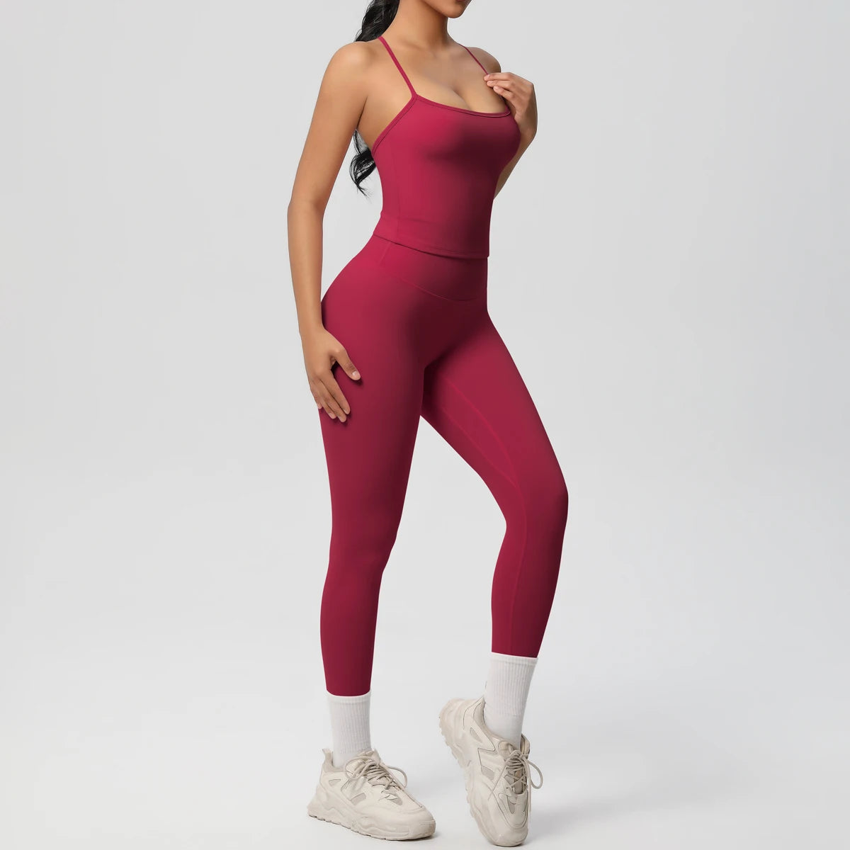 Yoga Top Set Fitness Gym Suit