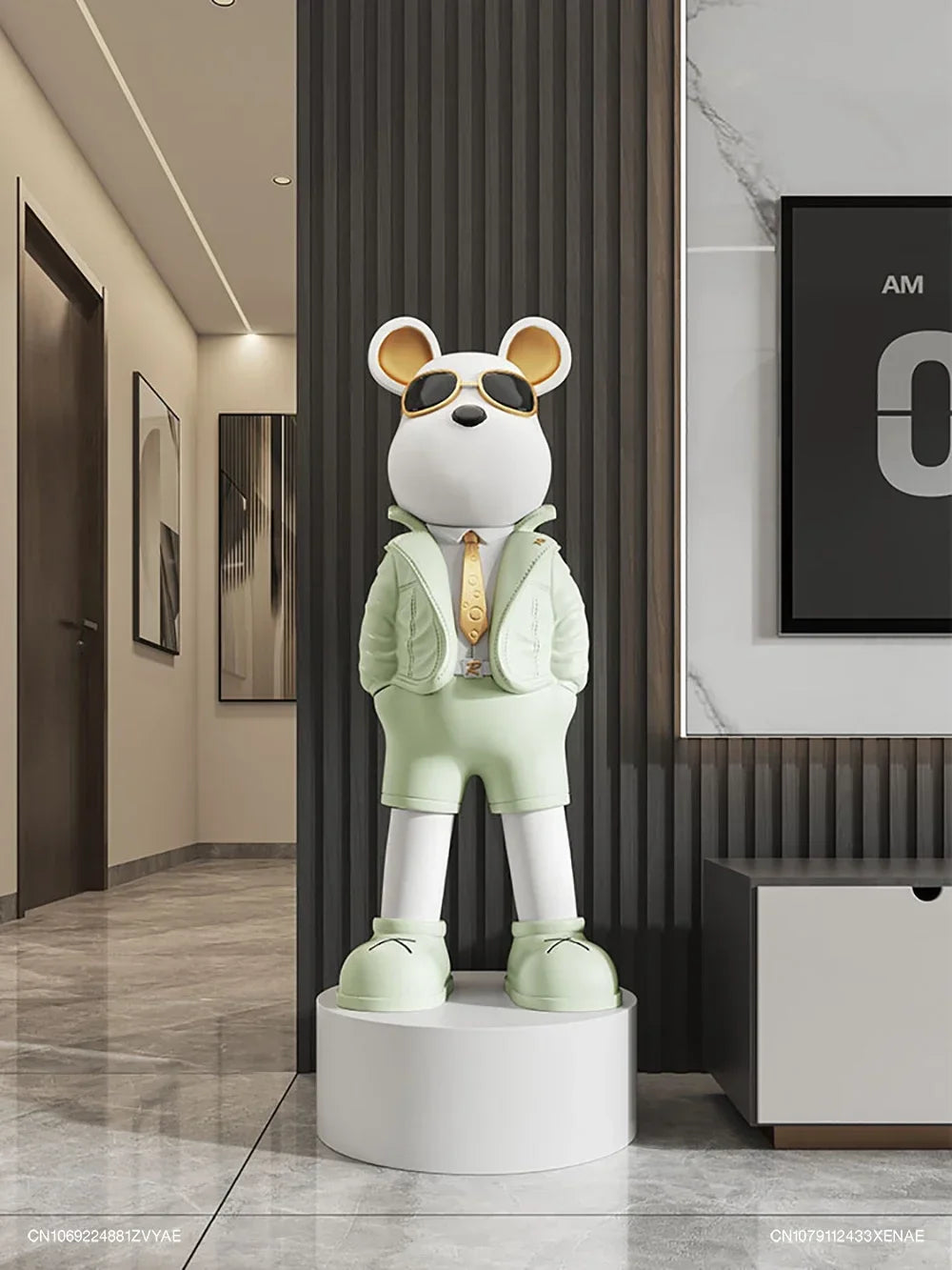 Celebrity Violent Bear Brick Statues Sculptures Ornaments High-end Furniture TV Cabinet Living Room Tray Pocket BearBrick Decor