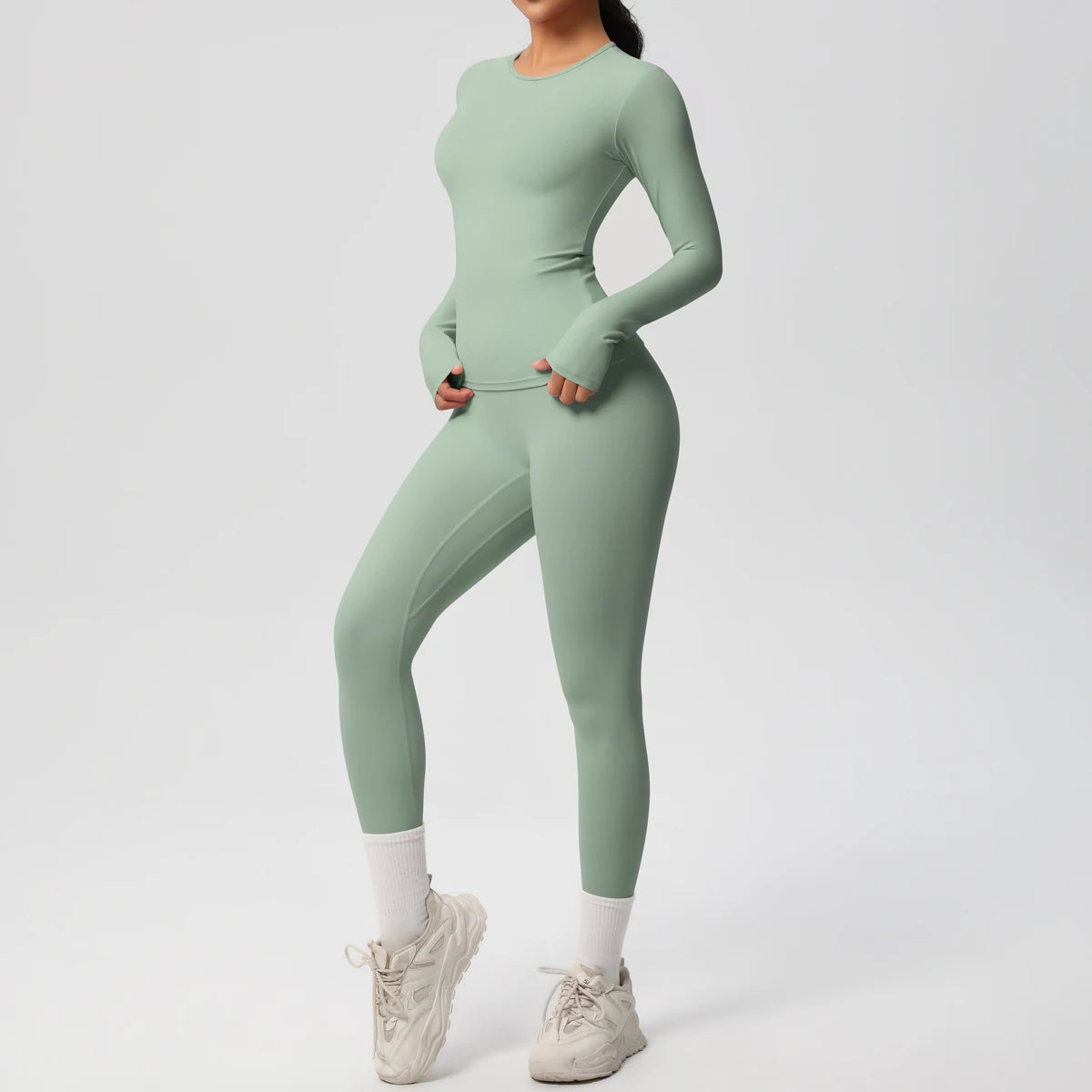 Quick-Drying Gym Leggings Set Workout Dry Fit